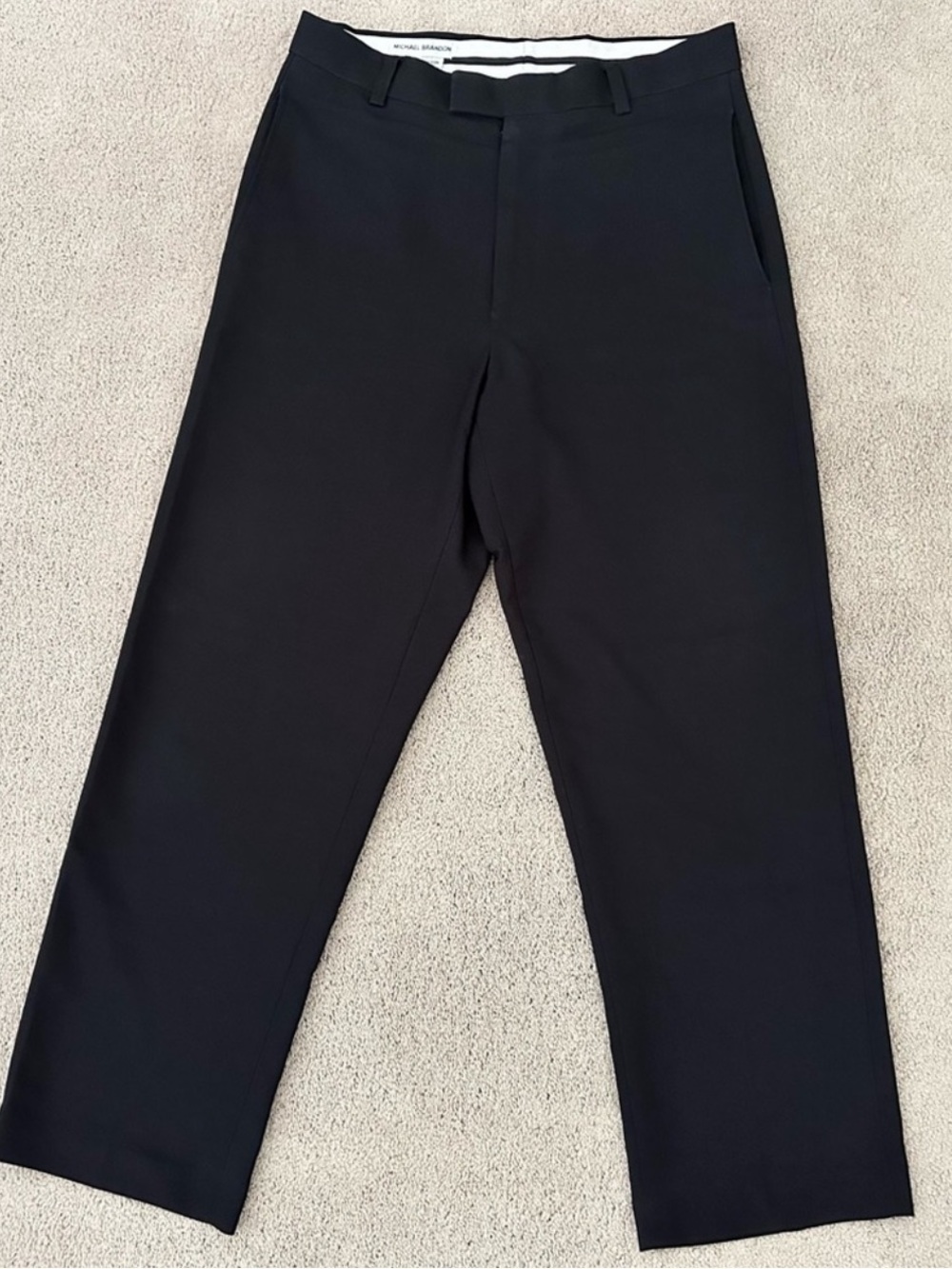 Michael Brandon Black Dress Slacks / Trouser Pants - Office, Tailored, Formal